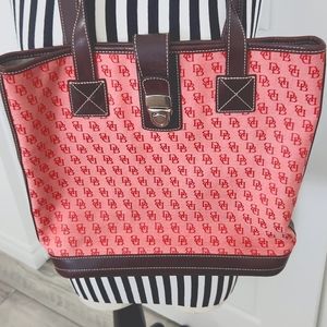 Dooney & Bourke 90s/00s Canvas/leather Tote